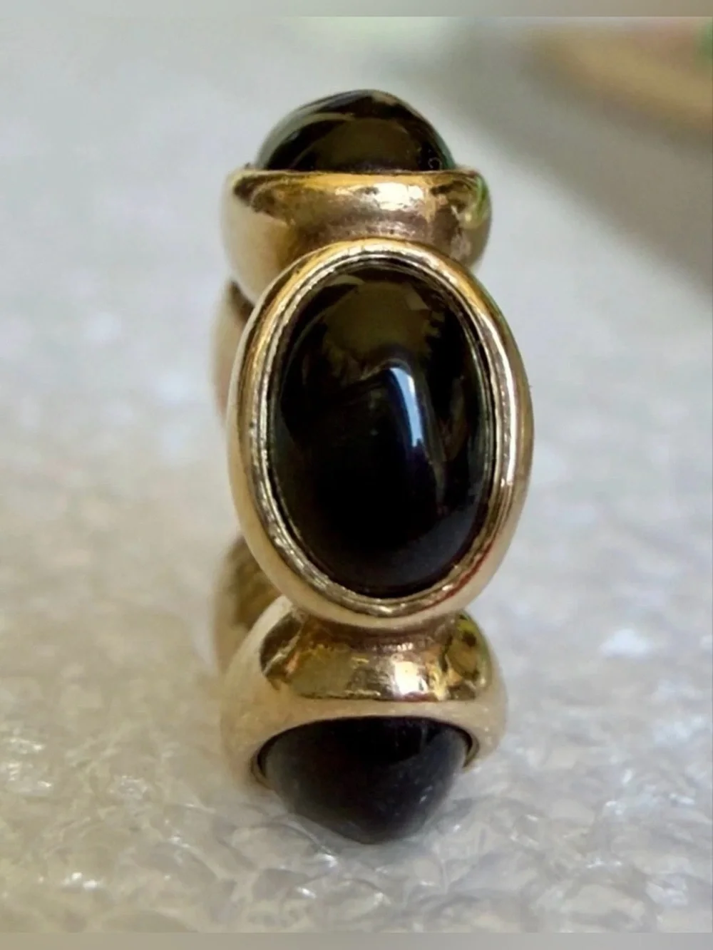 Pandora 14K Gold Yellow Onyx Cabochon Spacer - 750802ON